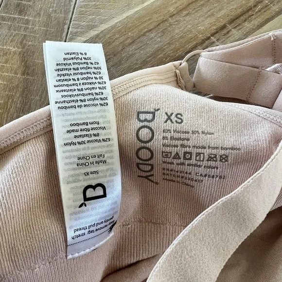 Boody Wireless T-Shirt Bra Soft Bamboo Adjustable Size XS - Picture 4 of 5
